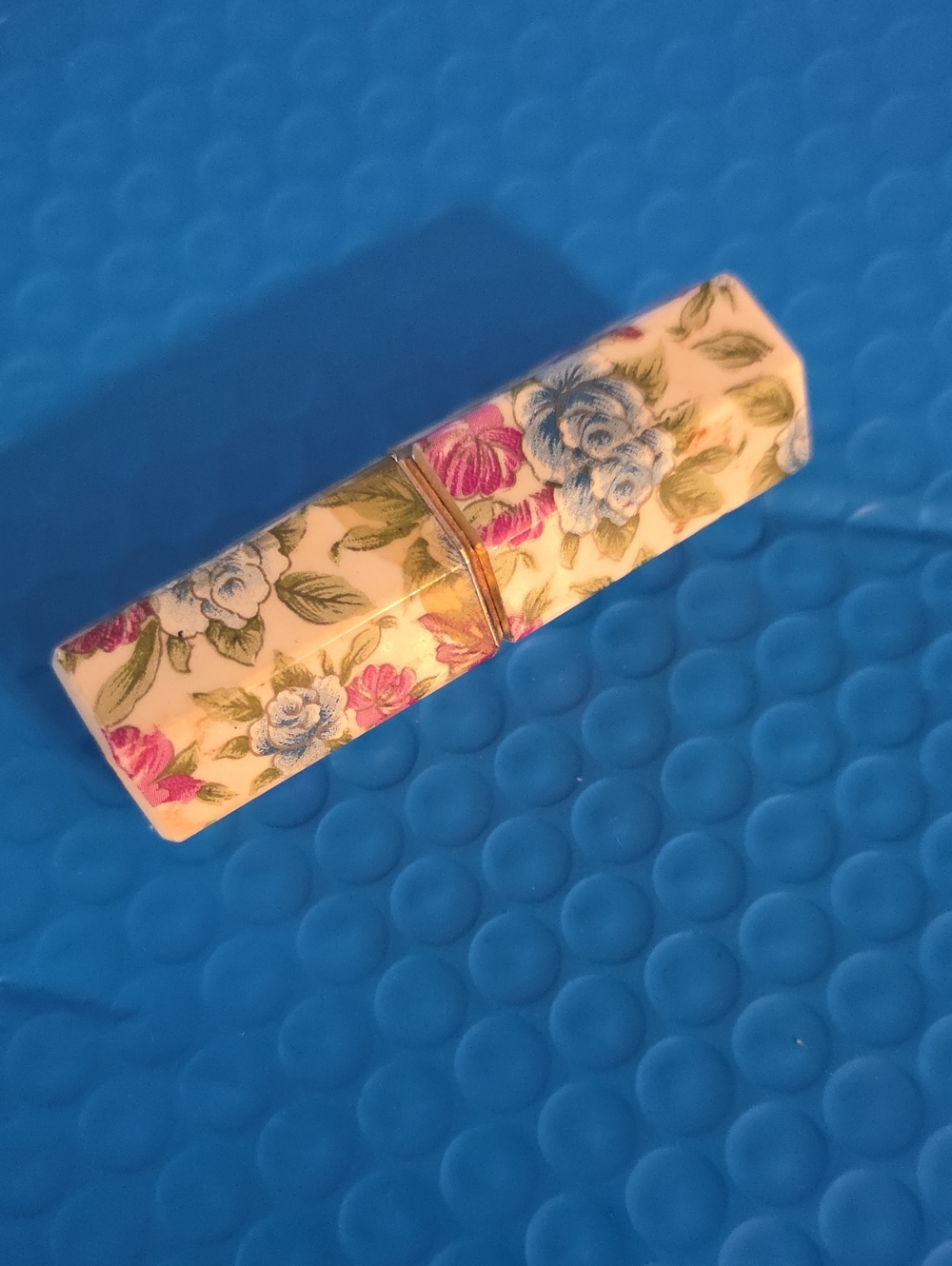 Floral Print Lipstick Case - Pink & Blue
